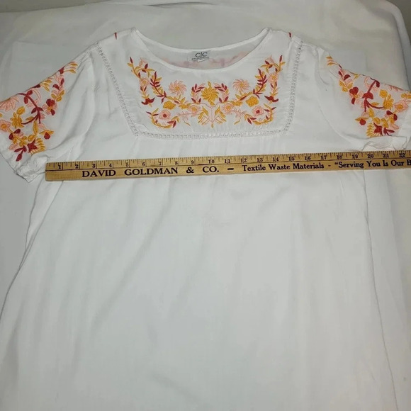 C/C Chic Connection Embroidered Mini Summer Dress sz M - Picture 6 of 12